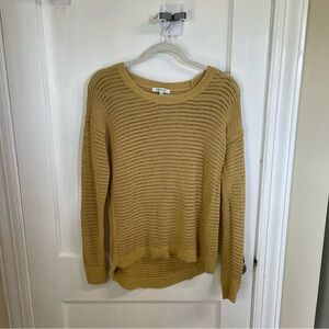 Women’s Madewell Mustard Crew Neck Long Sleeve Sweater Size Medium‎